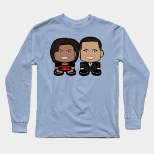 Mr. & Mrs. Obamabot POLITICO'BOT Toy Robot Long Sleeve T-Shirt